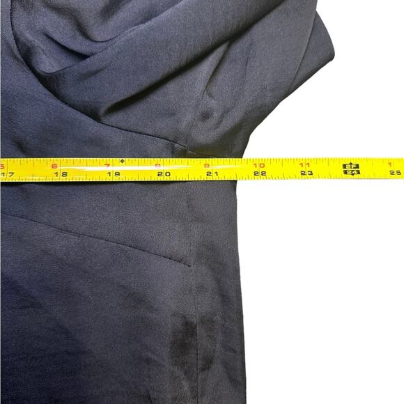 INC International Concepts Black Blouse Size Large Button Up Silky NWT - Picture 7 of 7